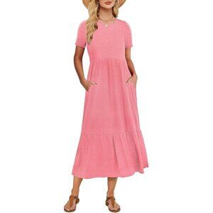 New without tags women’s pink maxi dress size Medium